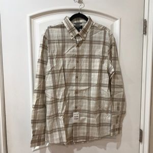 NORDSTROM TRIM FIT men’s button down shirt size L